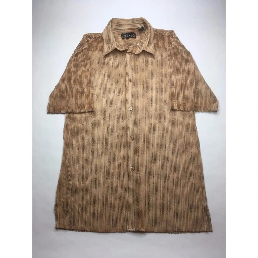 Pronti Collection by Phita Short Sleeve 100% Micro Polyester Shirt,‎ Medium, G